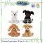 Custom plush dog toy stuffed black dog lying plush toy