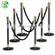 Commercial use crowd control barriers stainless steel rope stands