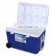 Wholesale 120 liter large capacity portable cooler box plastic cooler with handle and wheels