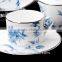 Bone china 15pcs tea set with geometric figure