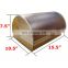 Bamboo Bread Box for Kitchen Counter Large Rustic Bread Box with Clear Roll Top Bread Keeper Storage Container No Assembly