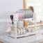 New products double tier plastic cutlery drainer kitchen holder dish rack