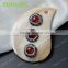 Topearl Jewelry Most popular White Shell Pendant Rhinestone Pendant Clay Pave Red Agate Stone SPD06