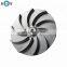 Customized A356 T6 Heat Treatment Gravity Casting Half Open Aluminum Impeller