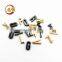 Wholesale cheap gold metal letters alphabet slide buckle charms logo