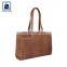 Stylish Look Anthracite Fitting Hot Selling Zipper Closure Type Luxury Women Genuine Leather Handbag Manufacturer