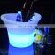 KTV/ Nightclub Party rechargeable luxury plastic Modern Home Glow Light Illuminated Ice Bucket Wine Coolers Beer Bottle Holders