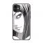 Junji Ito Tees Horror cartoon silicone Tempered glass Phone case cover for iPhone