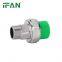 IFAN Hot Sale Plastic Green PPR Tube Fittings Brass Thread Male Union