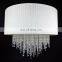 Кристальная напольная люстра в стиле Semi Flush Mount с цилиндрической цилиндрической лампой для коридора и спальни