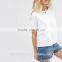 2016 New arrival women 95%cotton 5%spandex short sleeve fashion women t shirt with cheap price TS028
