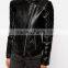 2015 Hot customized Lady's fashion PU jacket leather jacket for women