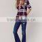 Ladies Autumn Cotton Plaid Shirt for Women