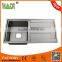 High quality SS304 small corner stainless steel kitchen sink HD9050A1