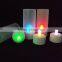 12pcs/set color-changing tealight in clear holders