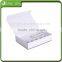 White free design logo printed packing box with magnetic