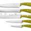 PP HANDLE STAINLESS STEEL 6PCS KITCHEN KNIFE SET