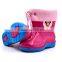 Warm winter cotton boots fashion Child rain boots candy color