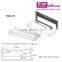 TOP QUALITY multi-color empty rectangle eyeshadow case with clear plastic lid