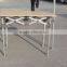 Folding table with Hexagonal frame