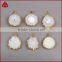 Fashion Druzy Pendant, 18K Gold Plated Opal White Flower Solar Quartz Charm Pendant