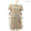 Polka dot short sleeve dress