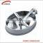 Sanitary stainless steel elliptic manhole cover