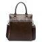 Latest design used leather briefcase large capacity brown unique leather briefcase fashion laptop briefcase leather
