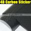 4D Glossy Carbon Fiber Car Vinyl With Air Channel