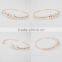 2016 gold plated custom copper zircon bangle jewelry design for girls A0118