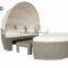 Granco KAL076 garden wicker sun lounger furniture
