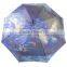 Retail blue color bright color auto open sun straight rain mbrella