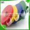 Blue Back to back hook and loop tape package strap