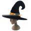 Black plush witch hat