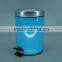 round shape metal garbage trash bin