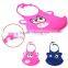 hot sell cartoon soft waterproof silicone baby bibs