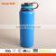 2016 new design colorful power coating vacuum water bottle with handle lid