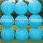 10pcs/lot Blue 12''(30cm) Round Chinese Paper Lantern Lamps Wedding Party Decoration Home DIY Decor