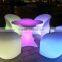 bar table specific use and modern appearance rechargeable led light up colorful bar chair