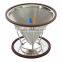 trade assurance reusable etched stainless steel dry hopper coffee filter and dripper                        
                                                                                Supplier's Choice