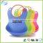 2016 Hot selling colorful baby bibs/silicone bib for baby