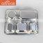 Allnice wholesale economic stainless steel food tray/dinner plate for school
