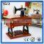 Novelty miniature craft sewing machine music box for kids, retro electric wooden sewing machine musical box