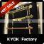 KYOK New Design polished brass curtain rods ,length 6m curtain pole ,curtain rod factory in foshan