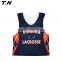 promotional 100% polyester red color lacrosse jersey for men