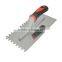 GZ concord tools 280*120*0.7mm Stainelss Steel U Notched Plastic Handle Plastering Trowel