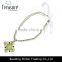 2014 fashion jewelry green resin pendant beaded chain with ribbon choker necklace jewelry