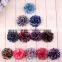 2" Mini Petite Satin Mesh Silk Flowers Charlotte Tulle Puff Flower Head Hydrangea Hair Accessories,YDKM08