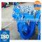 lever operated double flange butterfly valve