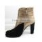women boots leather/PU western boots cowgirl luxury winter boots for women